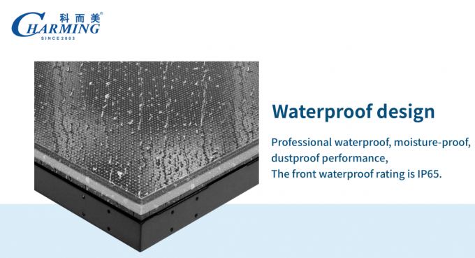 High Load-Bearing Waterproof Tempered Glass & Anti-Slip Surface LED Video ï¬oor tiles GOB IP65 2
