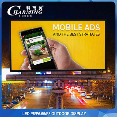 AC 110/220V आउटडोर एलईडी वीडियो वॉल डिस्प्ले 8K एल्यूमीनियम मिश्र धातु