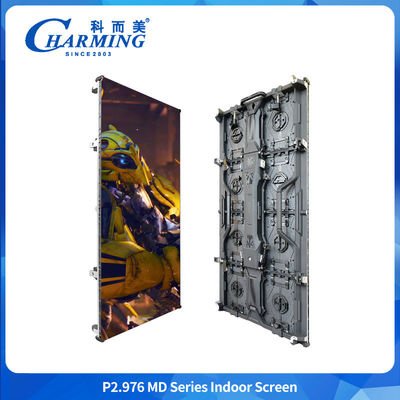 लचीली एलईडी स्क्रीन इनडोर घुमावदार स्क्रीन P2.98 फ्रंट सर्विस 7680HZ एलईडी वीडियो वॉल