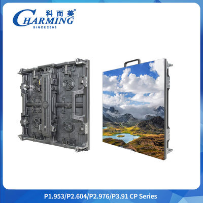 P2.9mm पूर्ण रंग एलईडी पैनल इंडोर घुमावदार पृष्ठभूमि एल्यूमीनियम कैबिनेट एलईडी स्क्रीन विज्ञापन के लिए