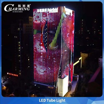 1000/500x40.5x30.5mm पूर्ण रंग ट्यूब लाइट IP66 और आसान रखरखाव बाहरी इमारत पुल के लिए लाइन डिजाइन को जोड़ने में सक्षम
