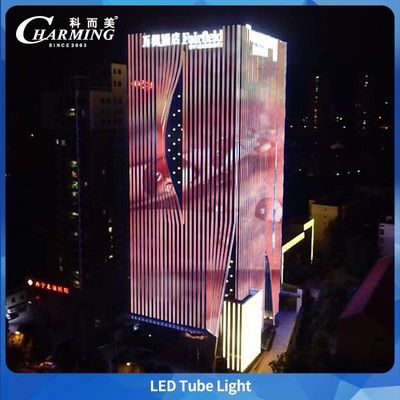 IP65 रेटेड आउटडोर ट्यूब लाइट बिना डार्क एरिया कनेक्शन के एंटी यूवी-पीसी कवर