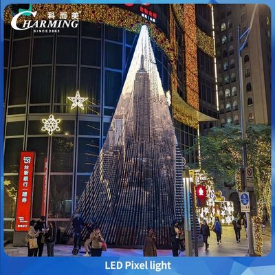 नई तकनीक एलईडी पिक्सेल लाइट 50 सी एसएमडी 3535 आईपी 66 एसपीआई नियंत्रण बाहरी प्रकाश बाहरी दीवार सजावट मंच पार्क रोशनी