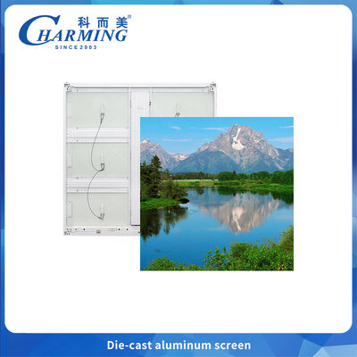 P6.66 आर्क स्प्लिसिंग और उच्च चमक के साथ किराये के लिए आउटडोर एलईडी डिस्प्ले 6000 सीडी/एम2 से अधिक क्षरण प्रतिरोधी