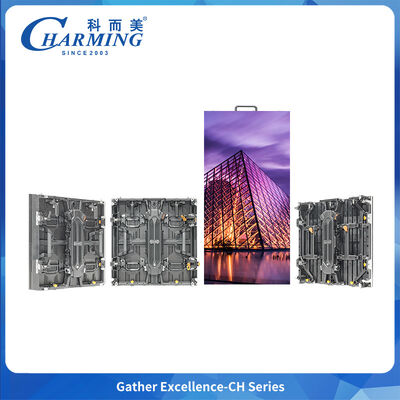 7.5kg Right Angle LED Cabinet P3.91 4000nits IP65 Front Rear Maintenance for Building Corner Splicing