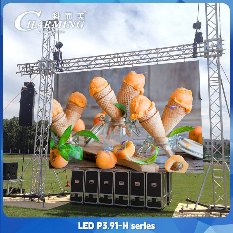 3840hz पूर्ण रंग एलईडी वीडियो वॉल HD P3.91 बड़े आउटडोर एलईडी डिस्प्ले स्क्रीन