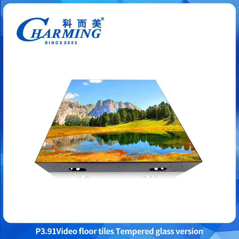 500X500MM P3.91 चीन एलईडी डिस्प्ले एलईडी पैनल विज्ञापन के लिए GOB पार्टी और बार के लिए चुंबकीय एलईडी डांस फ्लोर