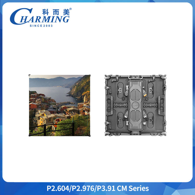 P3.91 आउटडोर विज्ञापन एलईडी स्क्रीन IP65 वाटरप्रूफ एलईडी डिस्प्ले 500x500MM SMD1921 डाई-कास्ट एल्यूमीनियम कैबिनेट