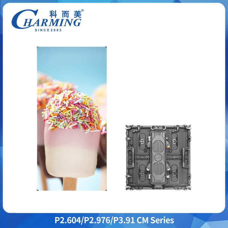 P2.6 IP65 आउटडोर रेंटल एलईडी डिस्प्ले कैबिनेट 500x500mm 6.4kg