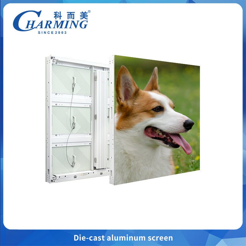 P6.66 आर्क स्प्लिसिंग और उच्च चमक के साथ किराये के लिए आउटडोर एलईडी डिस्प्ले 6000 सीडी/एम2 से अधिक क्षरण प्रतिरोधी