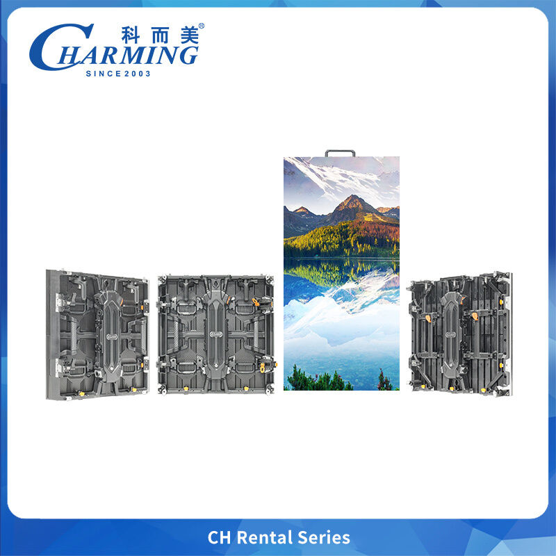 IP65 आउटडोर एलईडी वीडियो वॉल CH सीरीज 500x500mm हल्का 7.9kg फ्रंट/रियर मेंटेनेंस स्टेज रेंटल के लिए