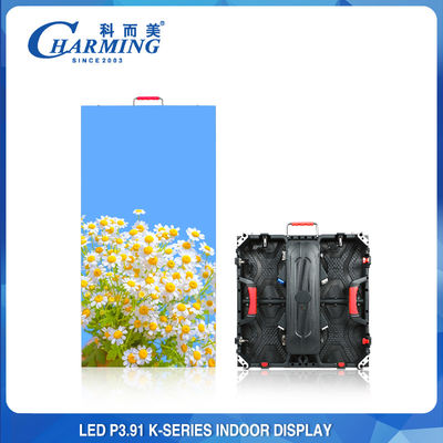 एंटीवायर 256x128 एलईडी इंडोर वीडियो वॉल 3840HZ P3.91 एंटी कोलिशन