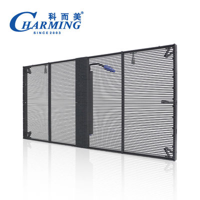 P3.91-7.8 पारदर्शी ग्लास एलईडी स्क्रीन 4K 3840Hz 500X1000mm