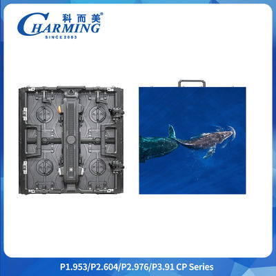 120° देखने का कोण घुमावदार एलईडी एल्यूमीनियम प्रोफाइल P3.91 इंडोर एचडी एलईडी रेंटल एलईडी डिस्प्ले P2.98 इंडोर आउटडोर स्टेज पैनल 7680 हर्ट्ज के साथ