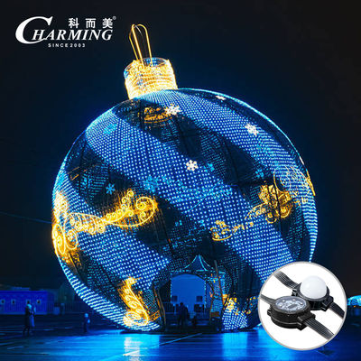 CM-40C उच्च-चमक पिक्सेल लाइट φ40x15.2mm RGB IP66 PC शेल बिलबोर्ड और ब्रिज लाइटिंग के लिए आदर्श