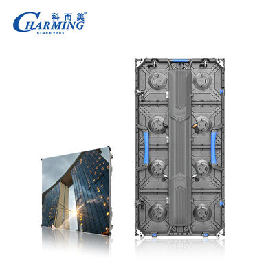 3840Hz हाई आउटडोर रिफ्रेश रेट P3.91 एलईडी वीडियो वॉल डाई कास्ट एल्यूमीनियम कैबिनेट और 500x1000mm हल्के डिज़ाइन के साथ